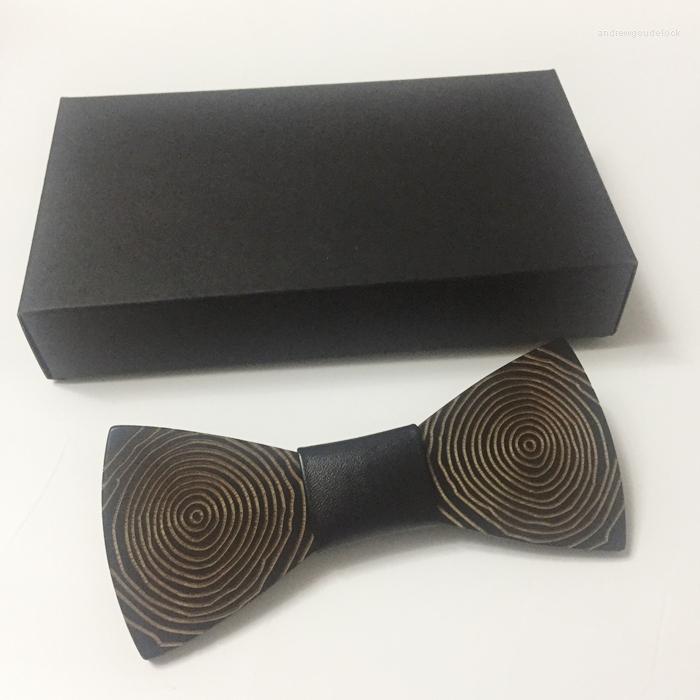 

Bow Ties Men's Wood Bowtie For Party Gift Wooden Business Suits Christmas