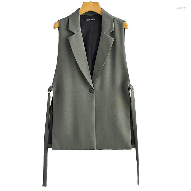 

Women' Vests Fashion Sleevelss Vest For Women Loose One-Button WaistCoat Casual V Neck Single Coat Winter Jacket 2022, White