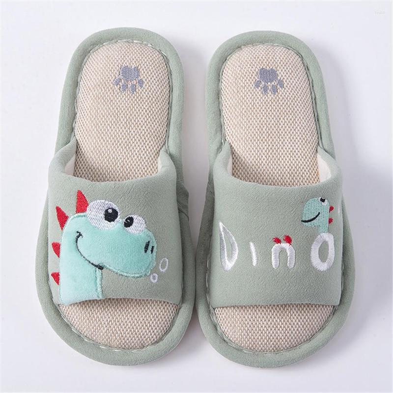 

First Walkers Toddler Infant Kids Girls Boys Unisex Cartoon Linen Slippers Breathable Shoes, Red
