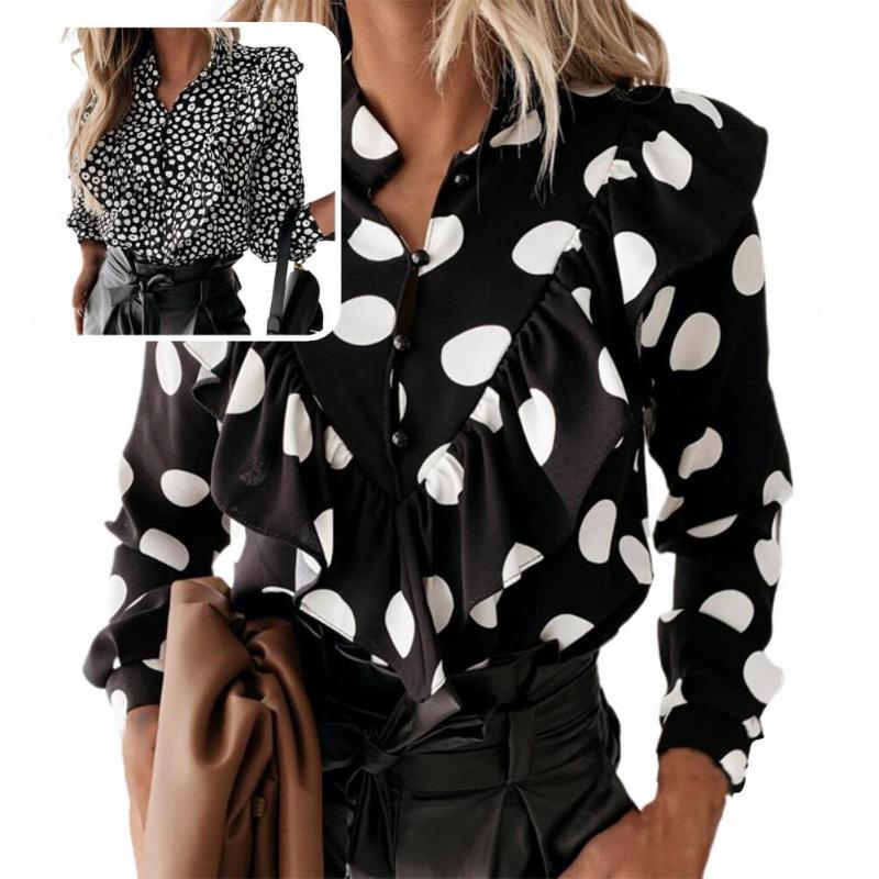 

Women's Blouses & Shirts Office Lady Shirt Stylish Slim-fitting Elegant Single Breasted All Match, Ivory