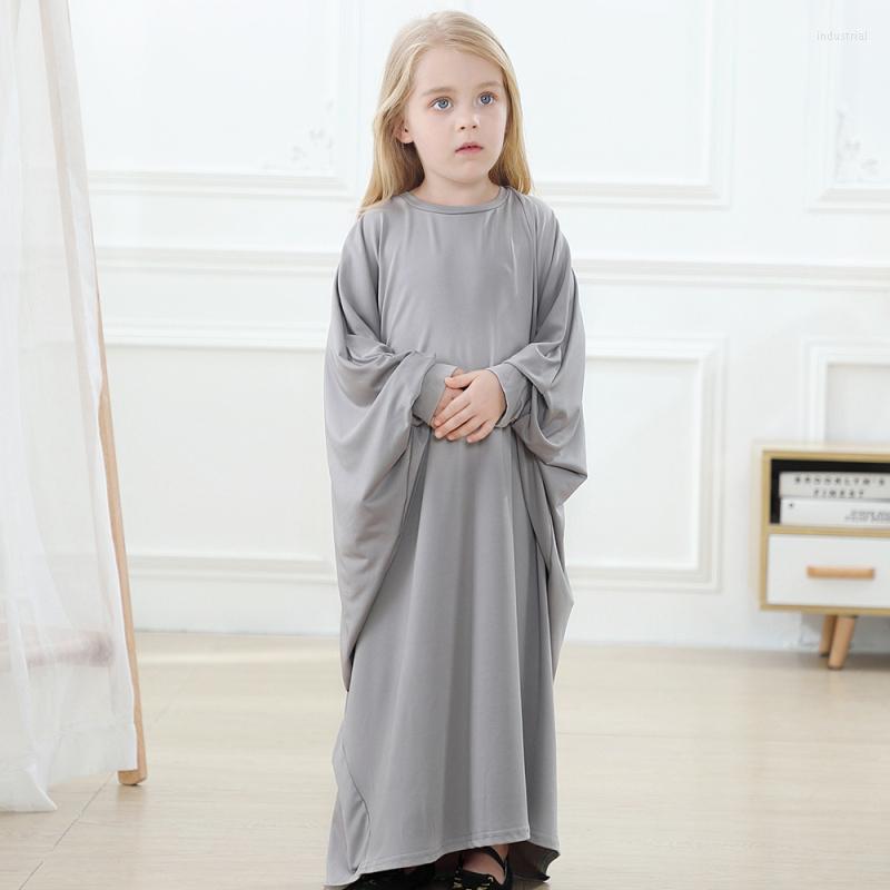 

Ethnic Clothing Eid Kids Girls Abaya Turkey Hijab Robe Muslim Dress Kaftan Dubai Caftan Ramadan Islamic Prayer Traditional National