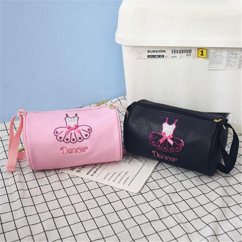 

Stage Wear Pink Child Ballet Lace Bags Womens Sports Yoga Dance Gymnastic Bag For Girls Handbag Crossbody Cavans Large Capacity