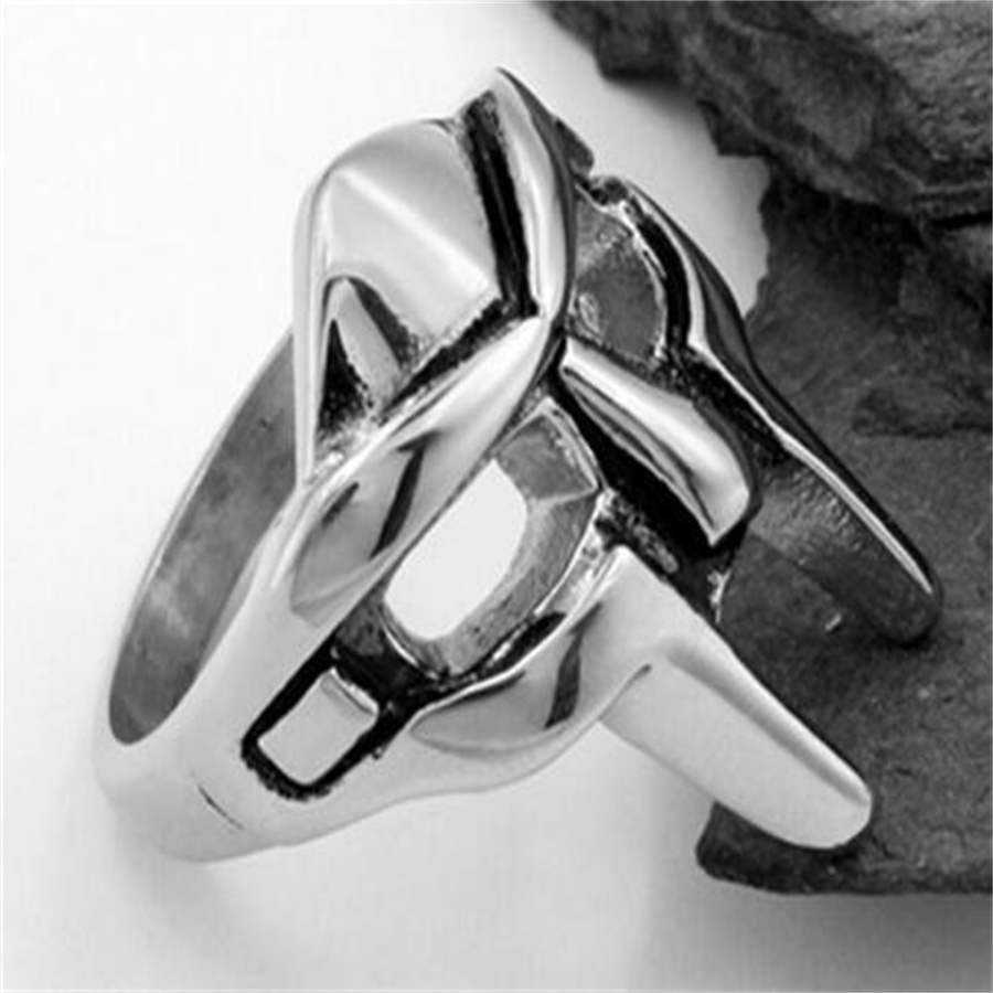 

Gothic Mask Band Rings Gladiator Punk Style Egyptian Pharaohs Male Ring Classic Retro Jewelry Party Accessories AB1081