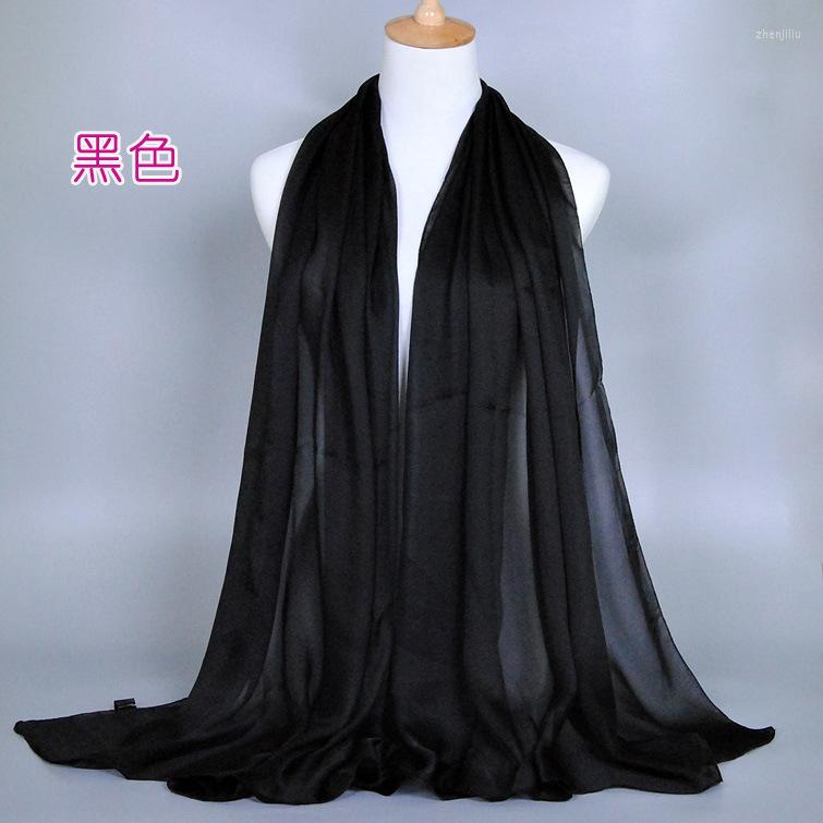 

Scarves 120pcs Fashion Spring Solid Color Silk Scarf Shawl Pashmina/silk