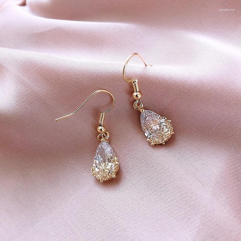

Dangle Earrings Fashion Women Stainless Steel Hanging Drip Simple Cr