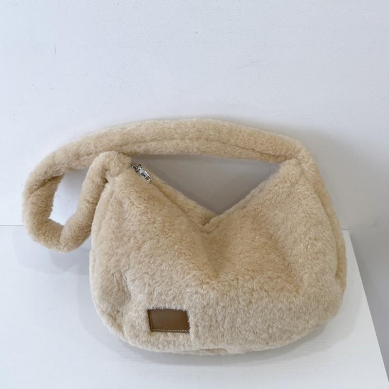 

Evening Bags Fashion Plush Shoulder Crossbody For Women High Quality Travel Mobile Wallet Korea Bag, Khaki