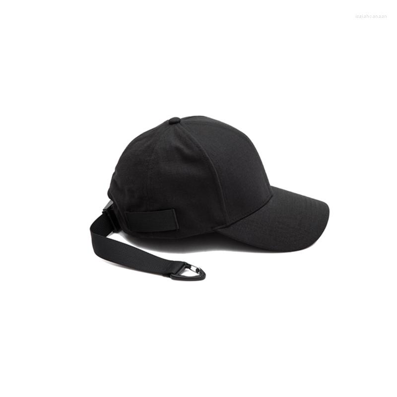 

Berets Men's Hats PUPIL TRAVEL Baseball Cap Hat Buckle Release Techwear Accessories Streetwear PT-721, Black