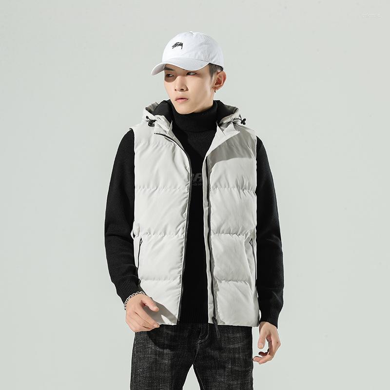 

Men' Vests 2022 Autumn And Winter Cotton Padded Jacket Men' Vest V790, Black