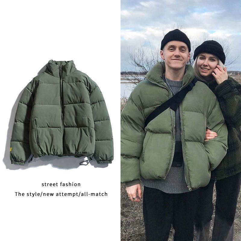 

Men' Down Parkas Fleece Thicken Clothing Men Harajuku Winter and Autumn Coats Streetwear Male Padded Coat Warm Jackets A38 221207, Grey-