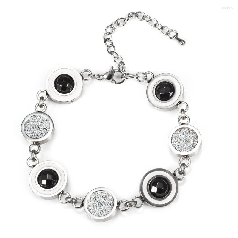 

Link Bracelets Wollet Negative Ion Quantum Bracelet Original Selling Zircon STBL-4681