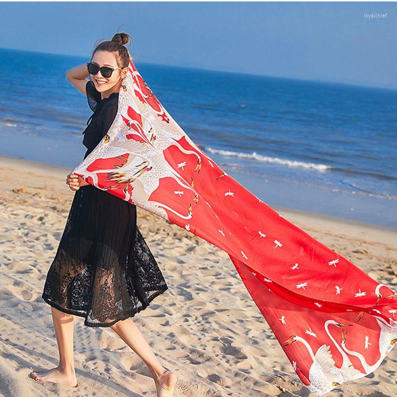 

Scarves Female Headscarf Oversized Scarf Long Silky Silk Fashion Pleated Arrival Shawl Lady Elegant Silenziatore