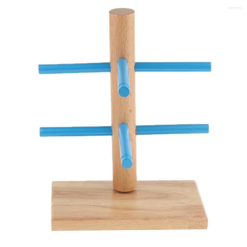 

Jewelry Pouches Retro Wood Sunglasses Eye Glasses Show Rack Display Stand Holder Organizer