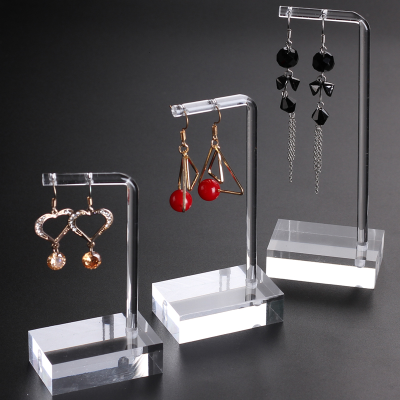 

Jewelry Boxes Clear Acrylic Hanging Earring Display Stand Showing Case Organizer Holder Jewellery Stands 221208