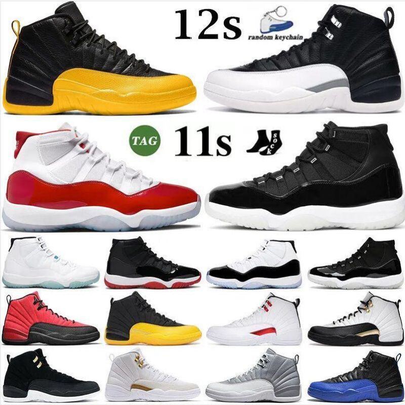 

Basketball Shoes men women 11s 11 Cherry Cool Grey Bred Concord jumpman 12 12s Hyper Royal Playoff Royalty Taxi Utility sports sneakers Brown, Socks