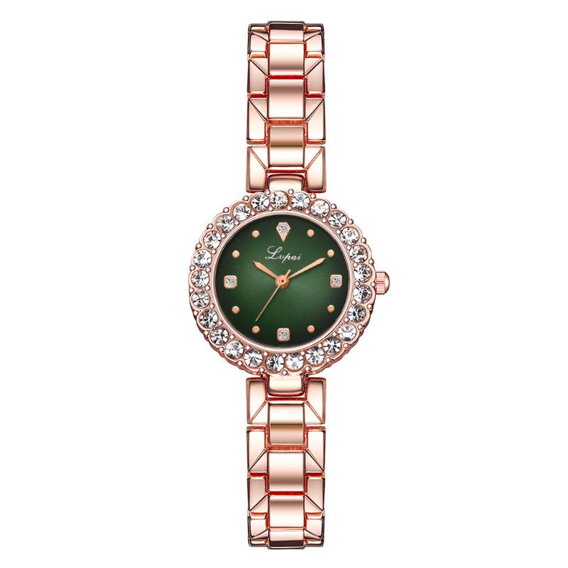 

Wristwatches Women Watch Luxury Rose Gold Fashion Ladies Quartz Diamond Wrist Elegant Female Bracelet Watches, Type2