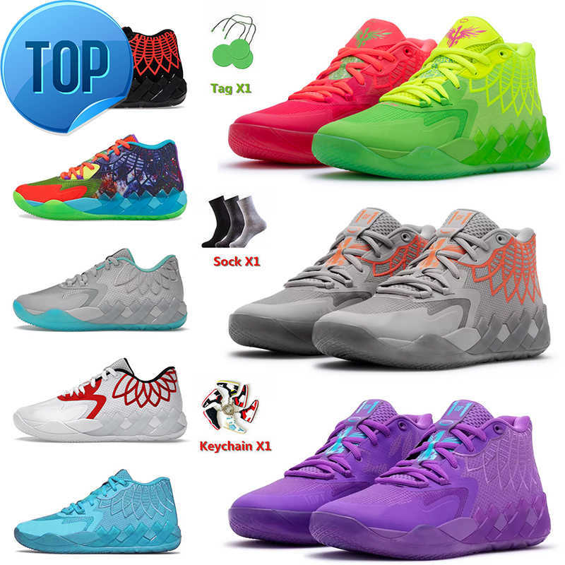 

Basketball TOP Shoes LaMelo Ball Shoes MB.01 Lo Mens Sports Basketball Shoe 1OF1 Trainers Rick and Morty Rock Ridge Red Blast Queen City, C12 40-46