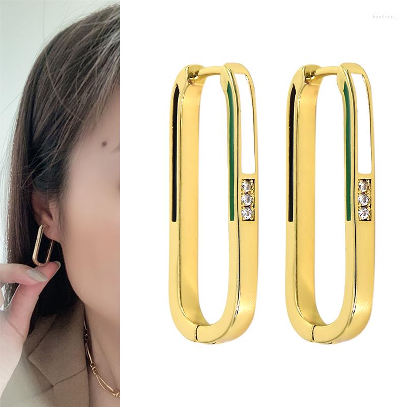 

Hoop Earrings 2022 Lovely For Women Girls Simple Gift 14K Gold Plated Jewelry Korean Fashion Christmas Jewelr