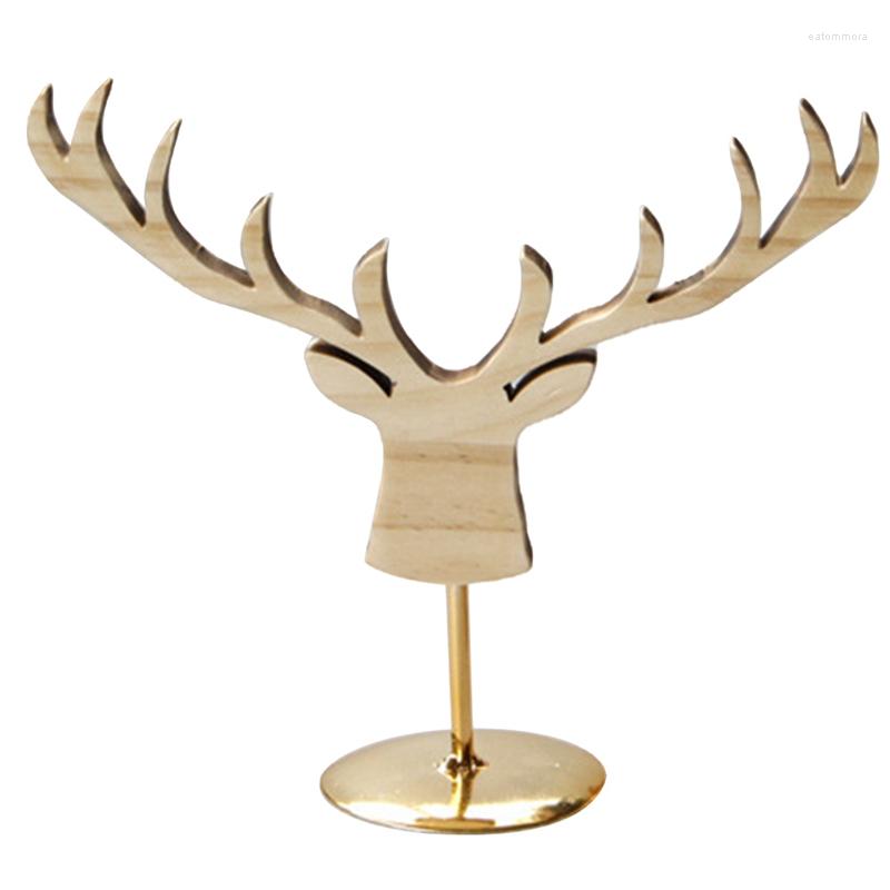 

Jewelry Pouches Decorative Ornaments Wooden Reindeer Shelf
