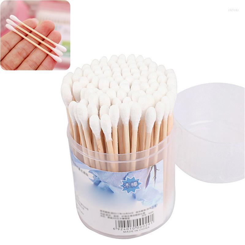 

Makeup Sponges 100 Pcs Cosmetics Ear Clean Cotton Swab Stick Double Head Make-up Health