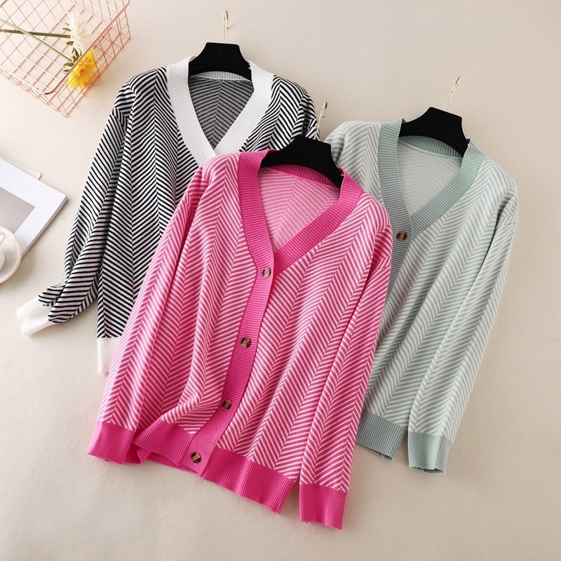 

Women' Knits Tees HLBCBG Single Breasted V Neck Women Button Red Christmas Tree Cardigan Sweater Knitted Loose Oversized Jumper Top Jacket Coat 221207, Lavender