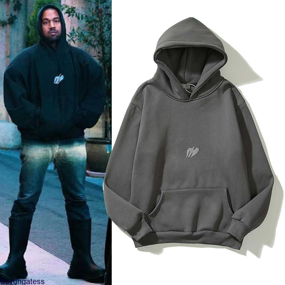 

Men's and Women's Hoodies Sweatshirt 22ss 2023 Designer Kanyes Fashion Style in Autumn Winter the New Concert Wore, Gray