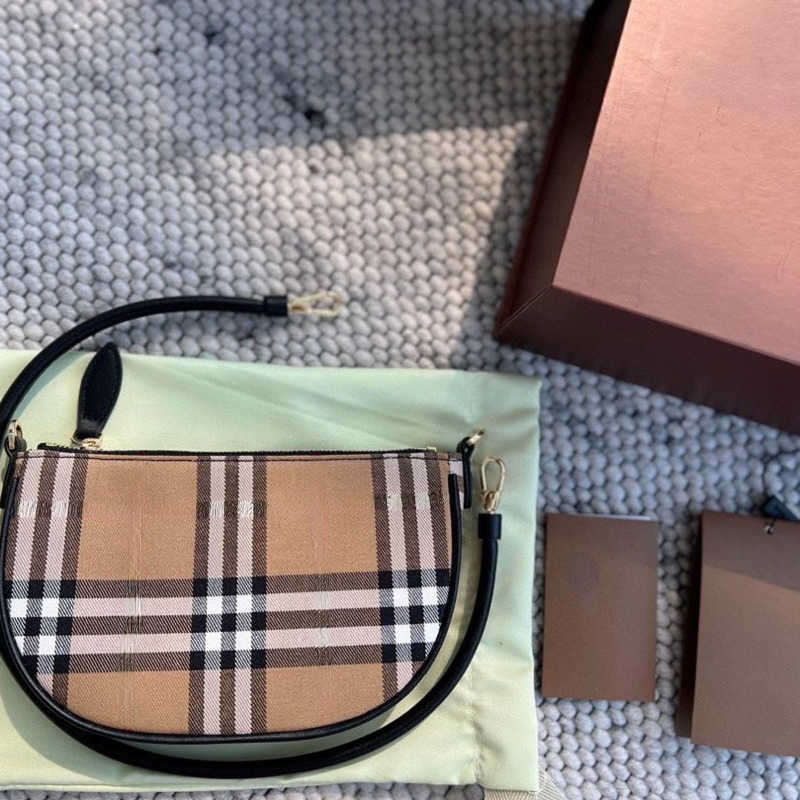 

women striped tote bag fashion semicircle handbag bbr designer totes men underarm canvas bags lady shoulder purse, Brown 20