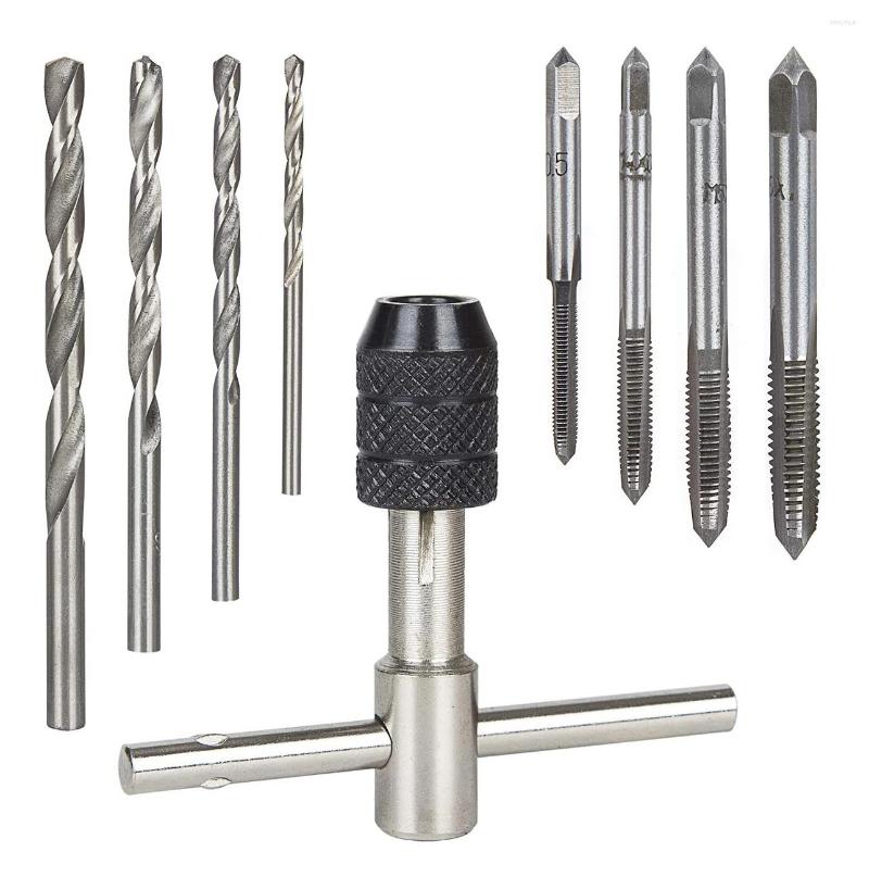 

Professional Hand Tool Sets Adjustable T-Handle Tap Wrench Set Metric M3 M4 M5 M6 Taps Kit HSS Screw T Type Treading For Metal Plastic Wood