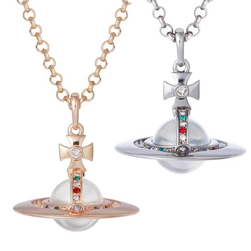 

Designer viviai necklace Western Empress Beads Stereoscopic Transparent Necklace Ordinary