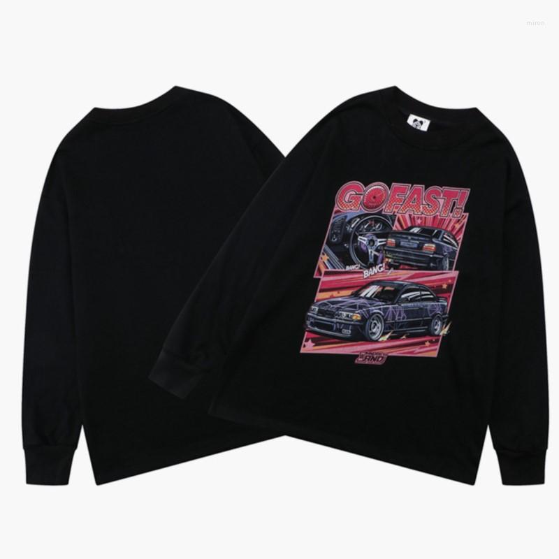 

Men' Hoodies GTDOM 2022 Autumn And Winter Man High Street Restoring Cotton Car Direct Injection Round Collar Long Sleeved Sweatshirts, Yl03