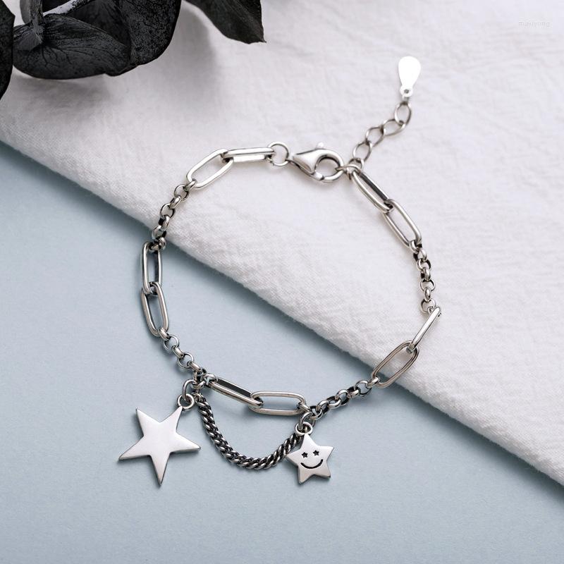 

Link Bracelets Vintage Punk Fashion Tassel Star Charm Bracelet &Bangle For Women Wedding Jewelry SL134