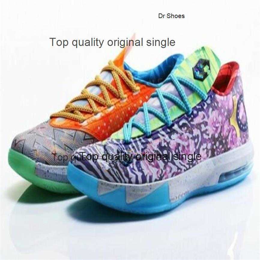 

What The KD 6 PREMIUM KD 6 VI DC Preheat Men Basketball Shoe With Box Kevin Durant VI aunt pearl Shoes282E