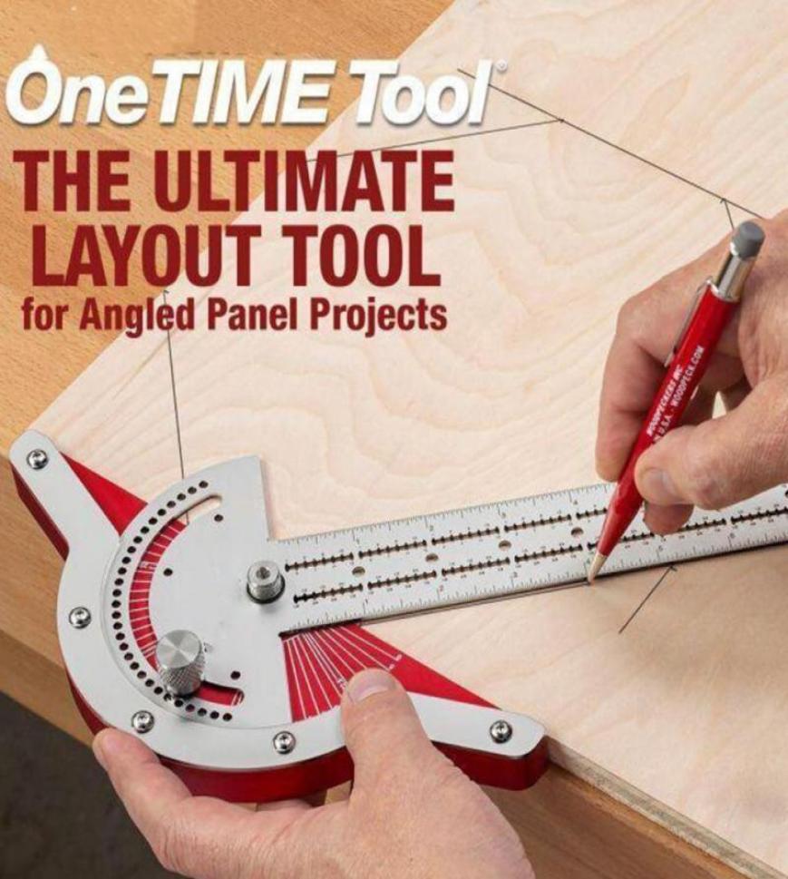 

Professional Hand Tool Sets Woodworkers Edge Rule Efficient Protractor Angle Woodworking Ruler Measure Stainless Steel Carpentry1633173