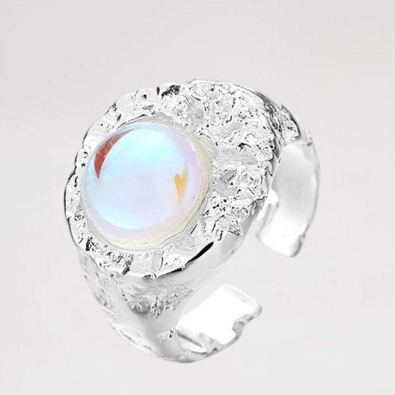 

Wedding Rings Surflove Irregular Vintage Moonstone For Women Personalized Opening Adjustable Engagement