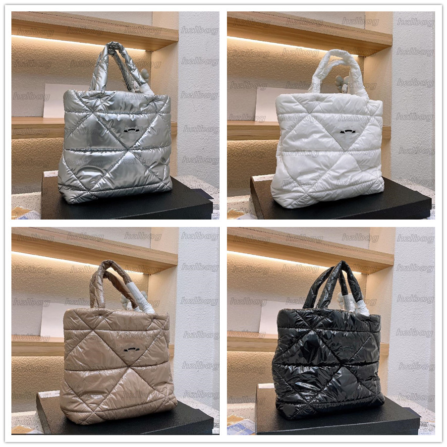

22s Soft Open Shopping Tote Bags Cotton Women Designer Shoulder Bag Luxurious Handbag Monograms Diamond Quilted High-capacity Handle Bag Ladies Wallet, Color 1