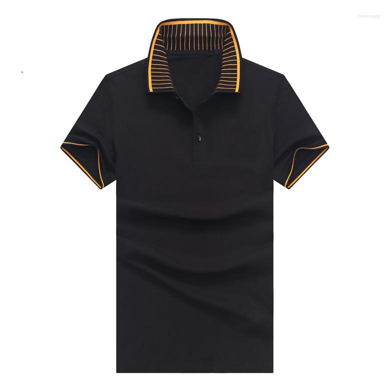 

Men's Polos Head Top High Quality Summer Short Sleeve Polo Shirts Cotton Casual Solid Color Shirt Men Fashion Homme, 1-fsz8151bai