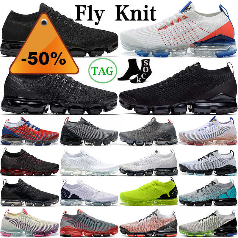 

Running Shoes Women Trainers Sports Sneakers Triple Black Pure Platinum White Metallic Gold Fly Knit Outdoor Vapor Maxs Plus 3.0, 1.0 triple black