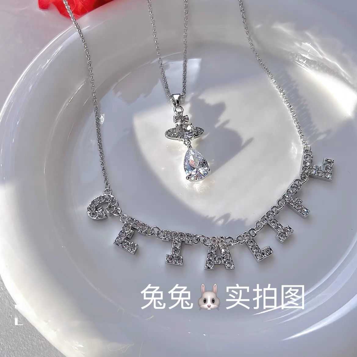 

Designer viviana necklaces Western Empress Dowager's Saturn Necklace Female Delicate