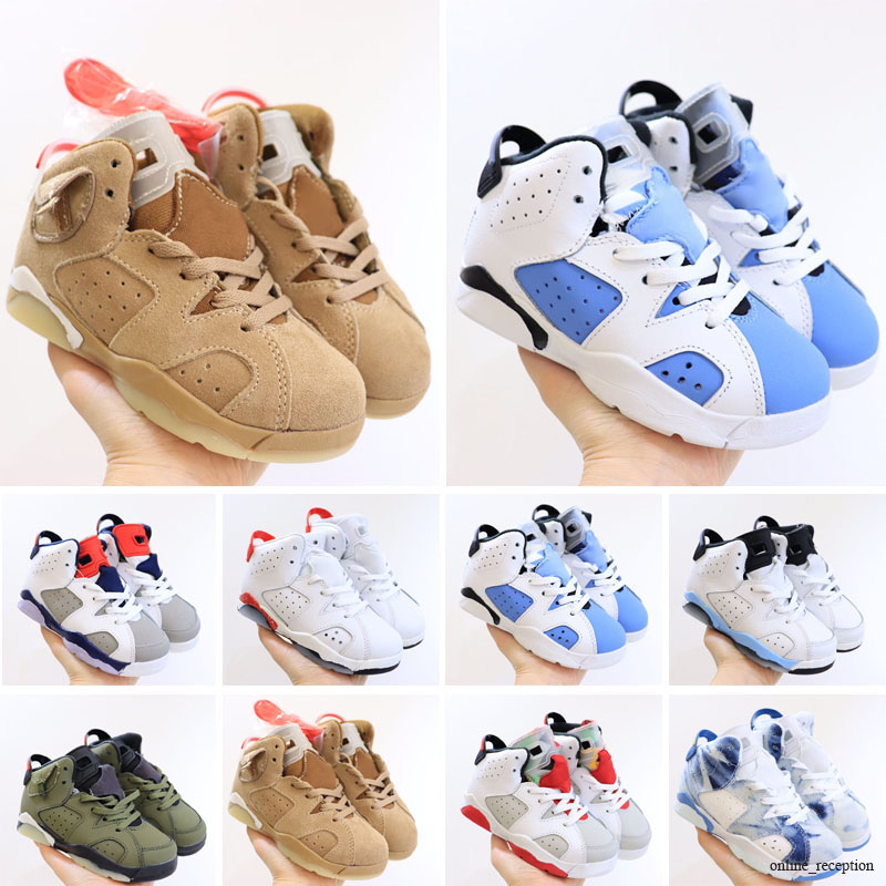 

shoes 6 VI Sneaker infrared Black Cat Pink carmine oreo Basketball Children Boy Girls Shoes Toddlers Trainers 22-35, +bubble column