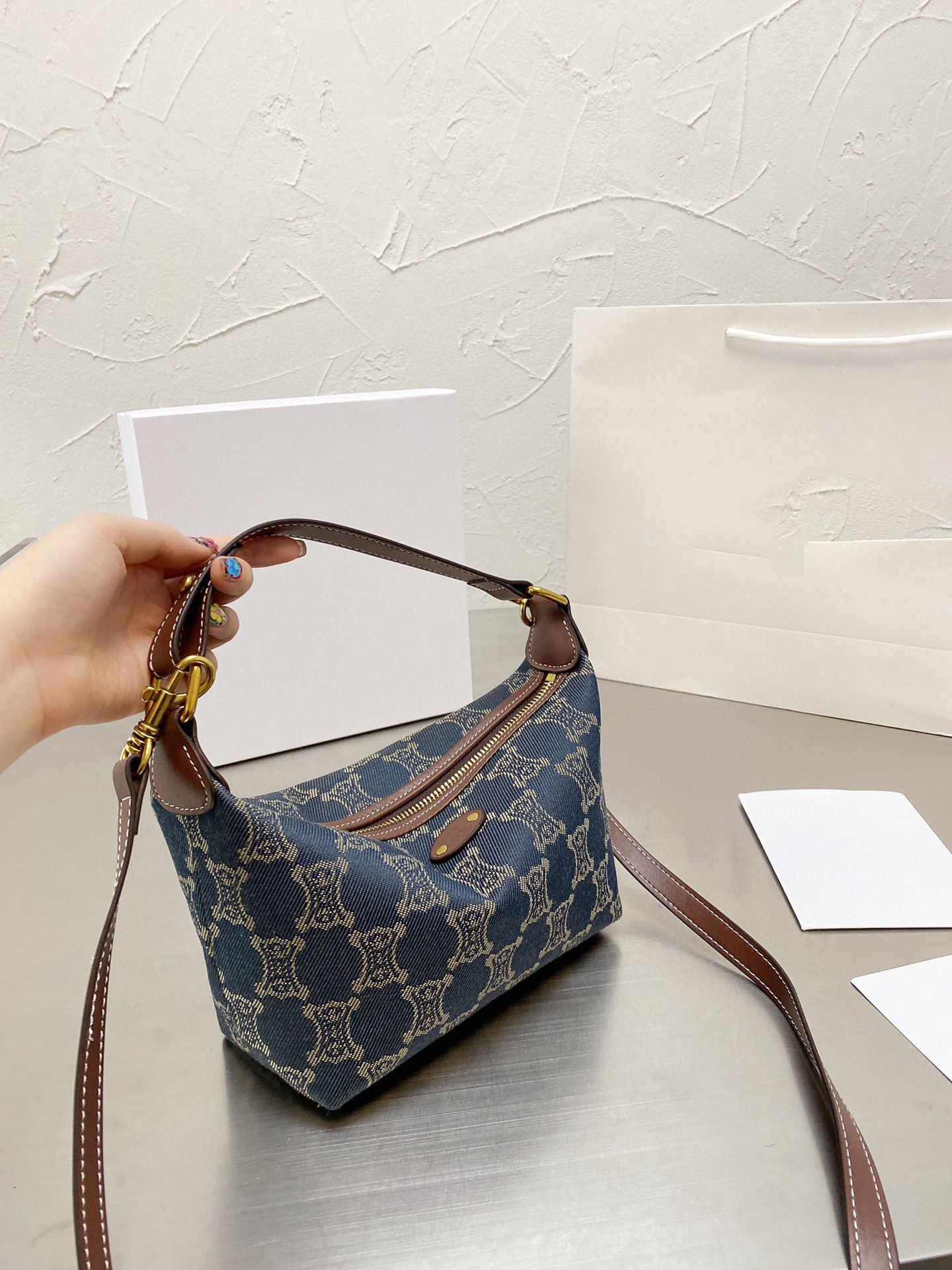 

Shoulder bags famous handbag designer clutch fashion bag luxury totes women wallets casual leather shopping tote belts crossbody purses handbags, Blue