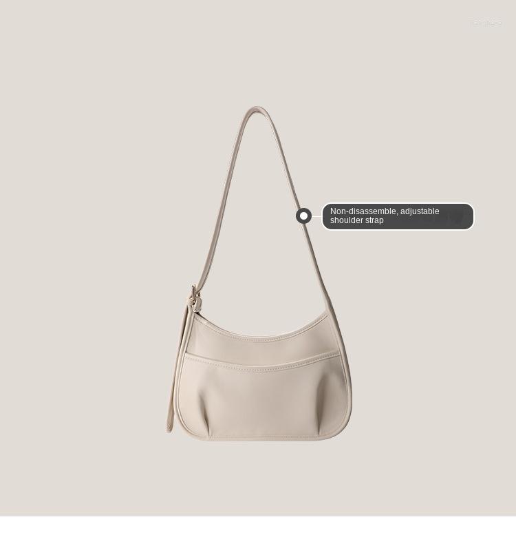 

Evening Bags Soft Leather Bag Broadband Cross-body Women's Crescent Saddle Fashion Versatile Fall/Winter 2022 For Women, Brown