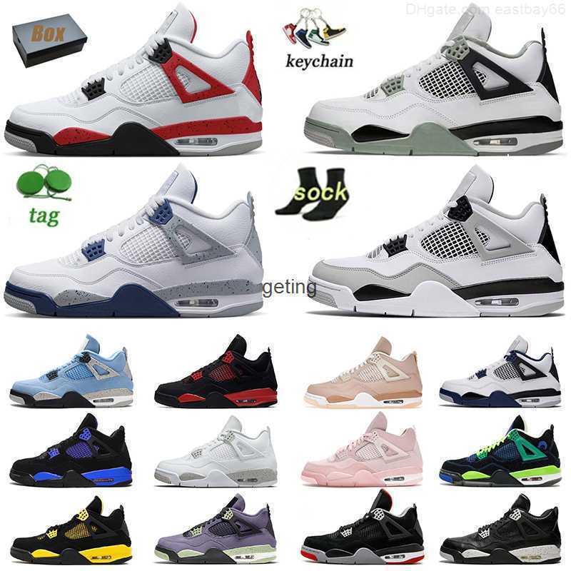 

Jumpman 4s Sneakers Basketball Shoes 4 J4s Men Women 2023 Jumps Red Cement Thunder Military Blac k Cat Neon Bred Seafoam Reto J4 Oreos Offs, B36 military blue 36-47