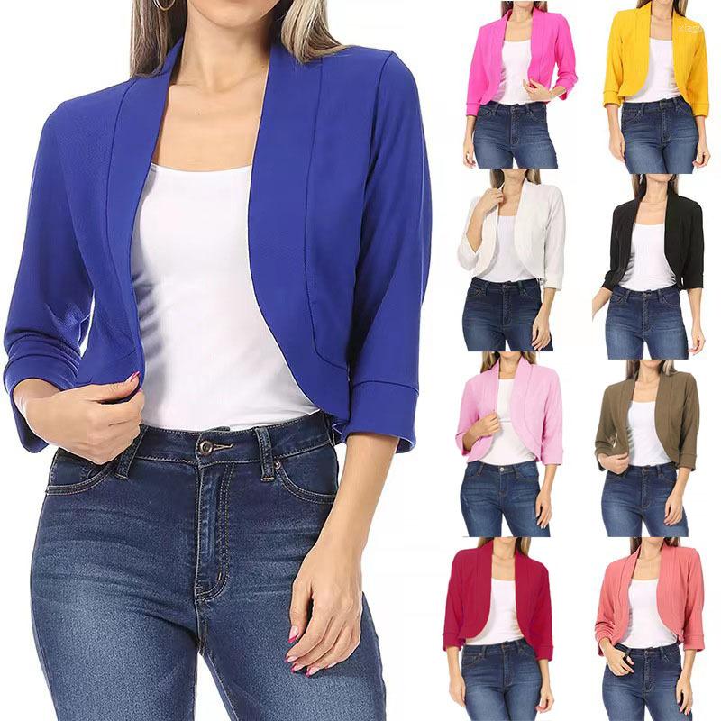 

Women' Suits Spring And Autumn Women' Dress Top Solid Coat Small Suit Women Female, Black