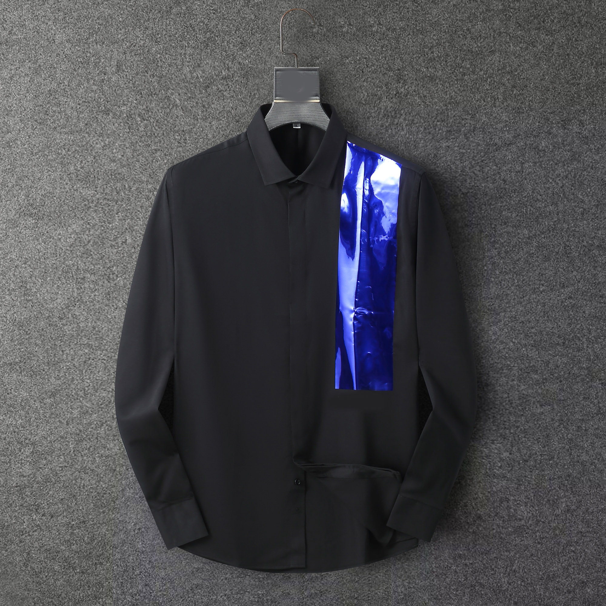 

Designers Mens Dress Shirts Business Fashion Casual Shirt Brands Men Spring Slim Fit Shirts chemises de marque pour hommes #290, Colors