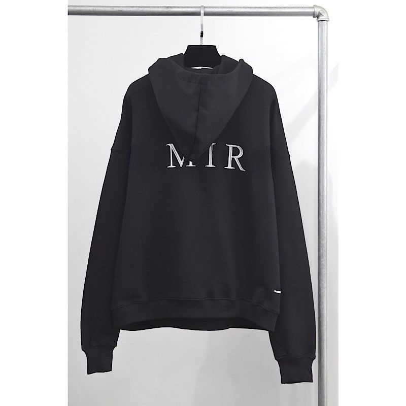

Plus size hooded sweater mens sweatshirt am designer hoodie iri letter embroidery hoody men Hip Hop pullover jacket women oversize hoodies, Black