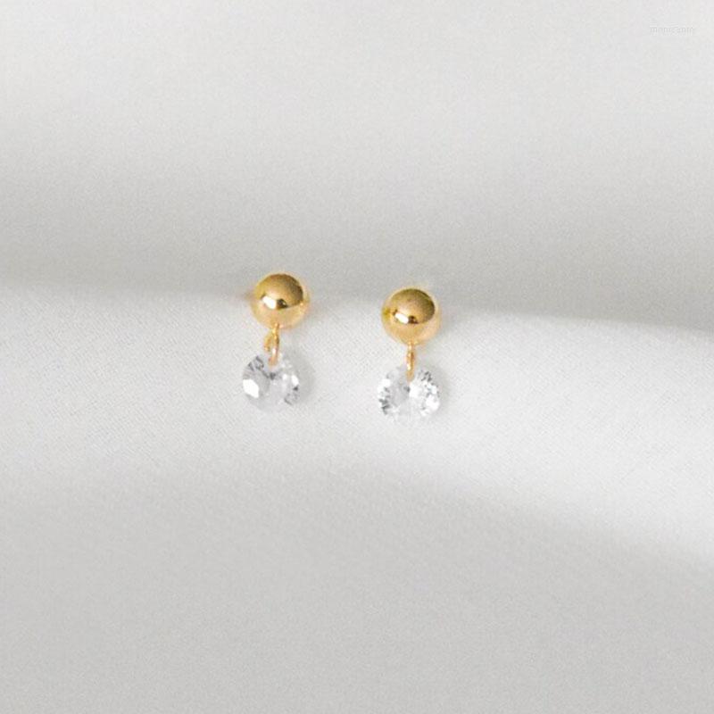 

Stud Earrings 14K Gold Filled CZ Tarnish Resistant Jewelry Boho Dainty Vintage For Women Waterproof