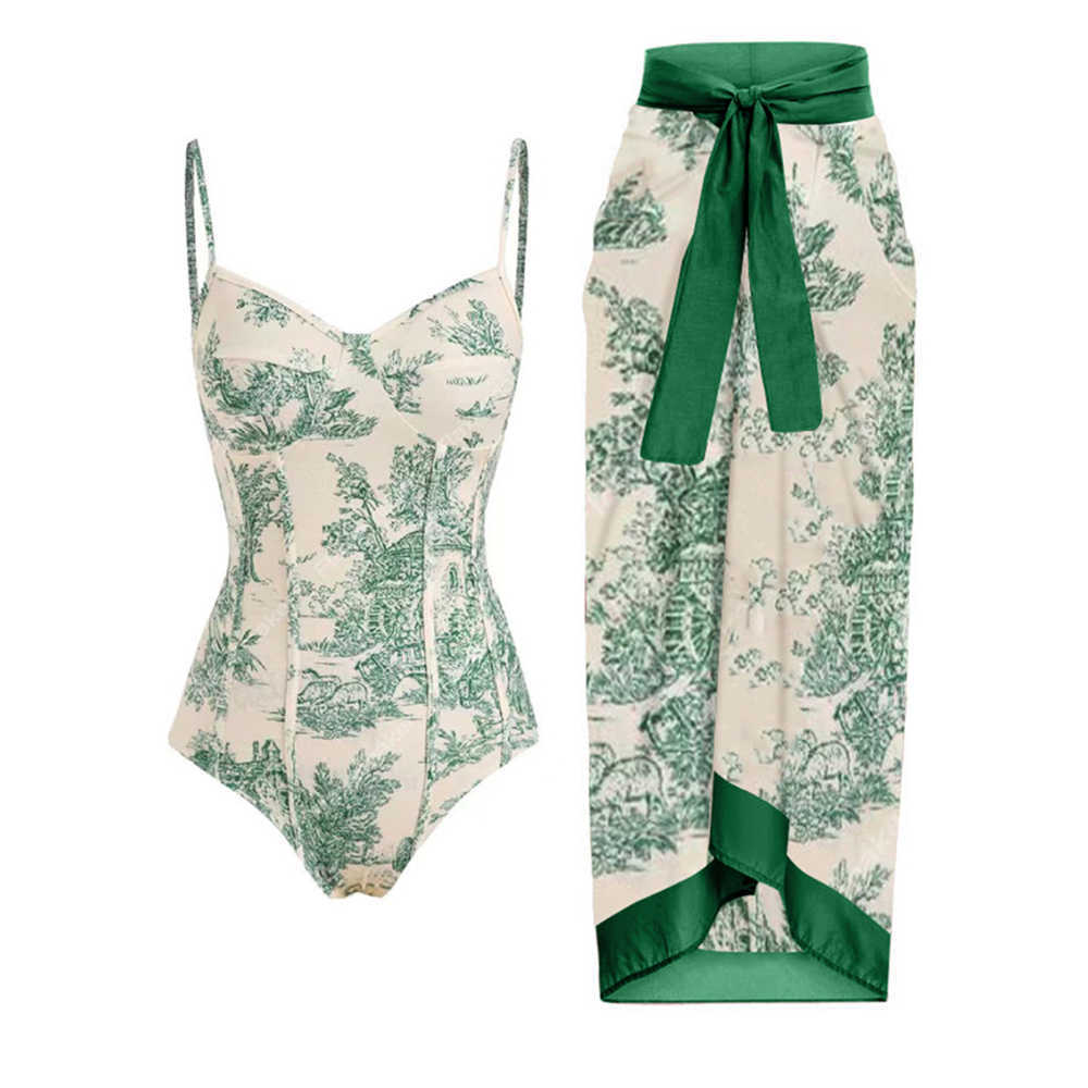 

Swim Wear Printed Simple Fashion Single Piece Micro Monokini Sexy Swimsuit White Boho Printed Swim Swimwear For Girls Women's Bandage T221208