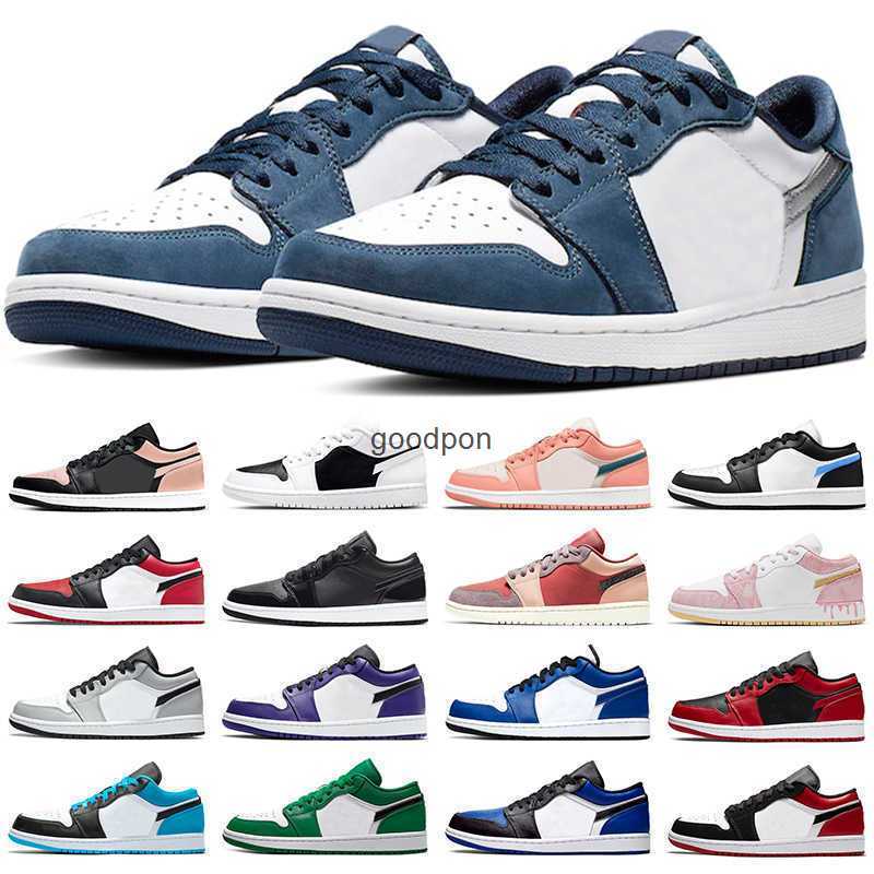 

Basketball Shoes Mens Trainers Sports Sneakers True Blue Chicago Panda Bred Toe Black Varsity Red Midnight Navy Arctic Punch 1 Low 1S Men, #29 arctic punch 36-39