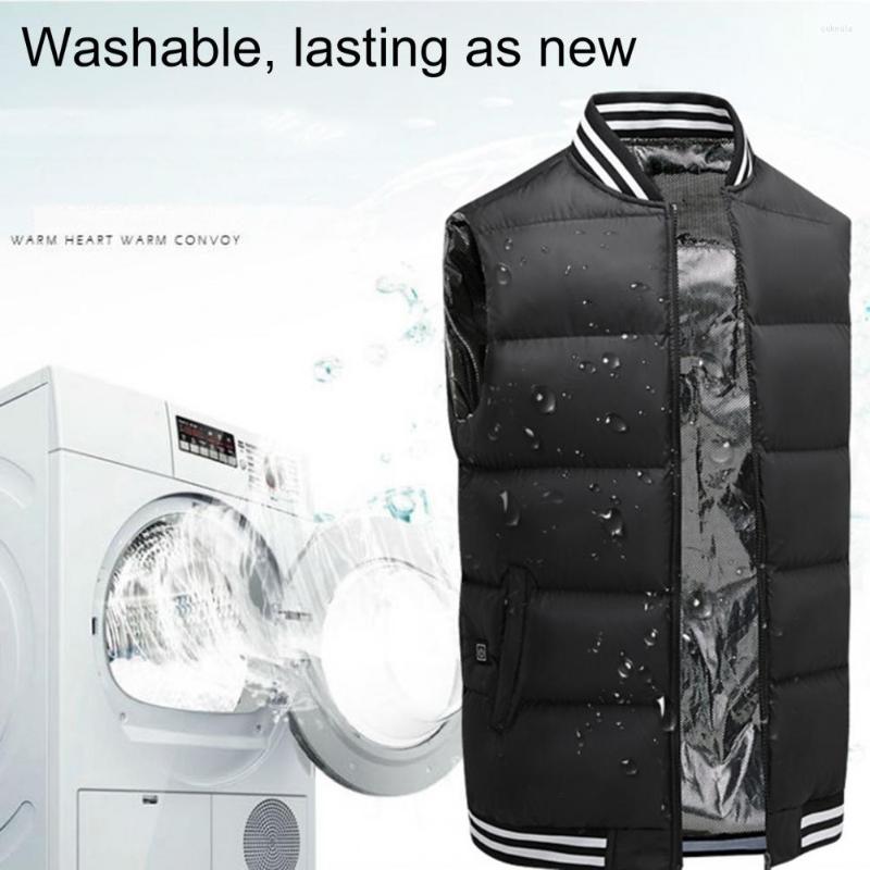 

Men' Vests Clothes Thick USB Energy-saving Heating Jacket Waistcoat Men' Heated Vest 3 Gears Men Winter, Black