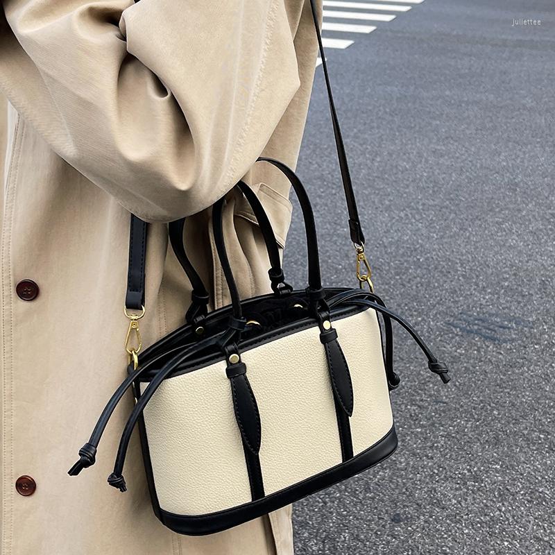 

Evening Bags Fashion Women Pu Leather Handbags High Quality Ladies Small Tote Shoulder Bag Designer Female Crossbody Messenger For, Beige