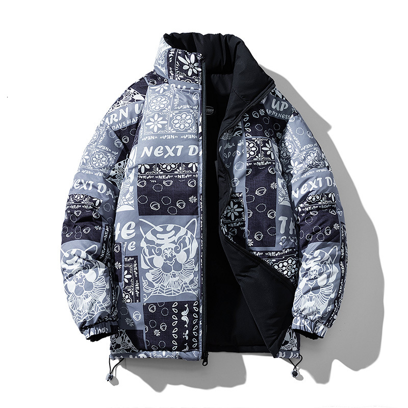 

Men' Vests Winter Big Parka Loose Version Couples Brand Doublesided Camouflage Jacket Warm Windproof 221207, Black